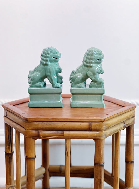 Jade green foo dogs 