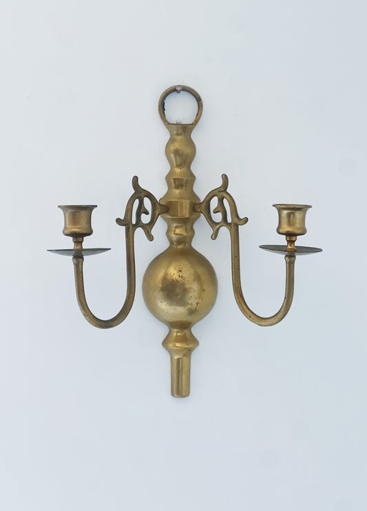 vintage brass sconce