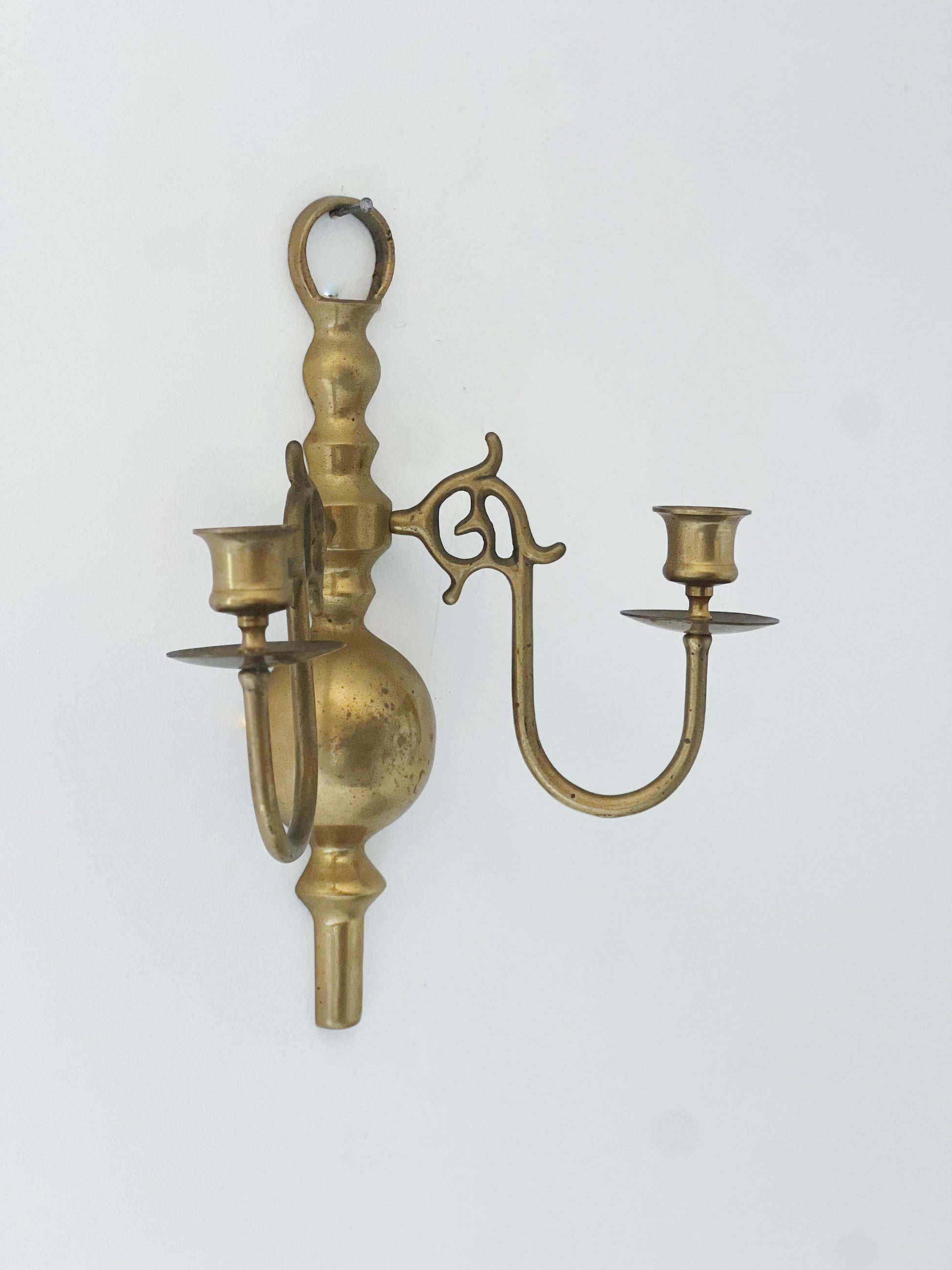 vintage brass sconce