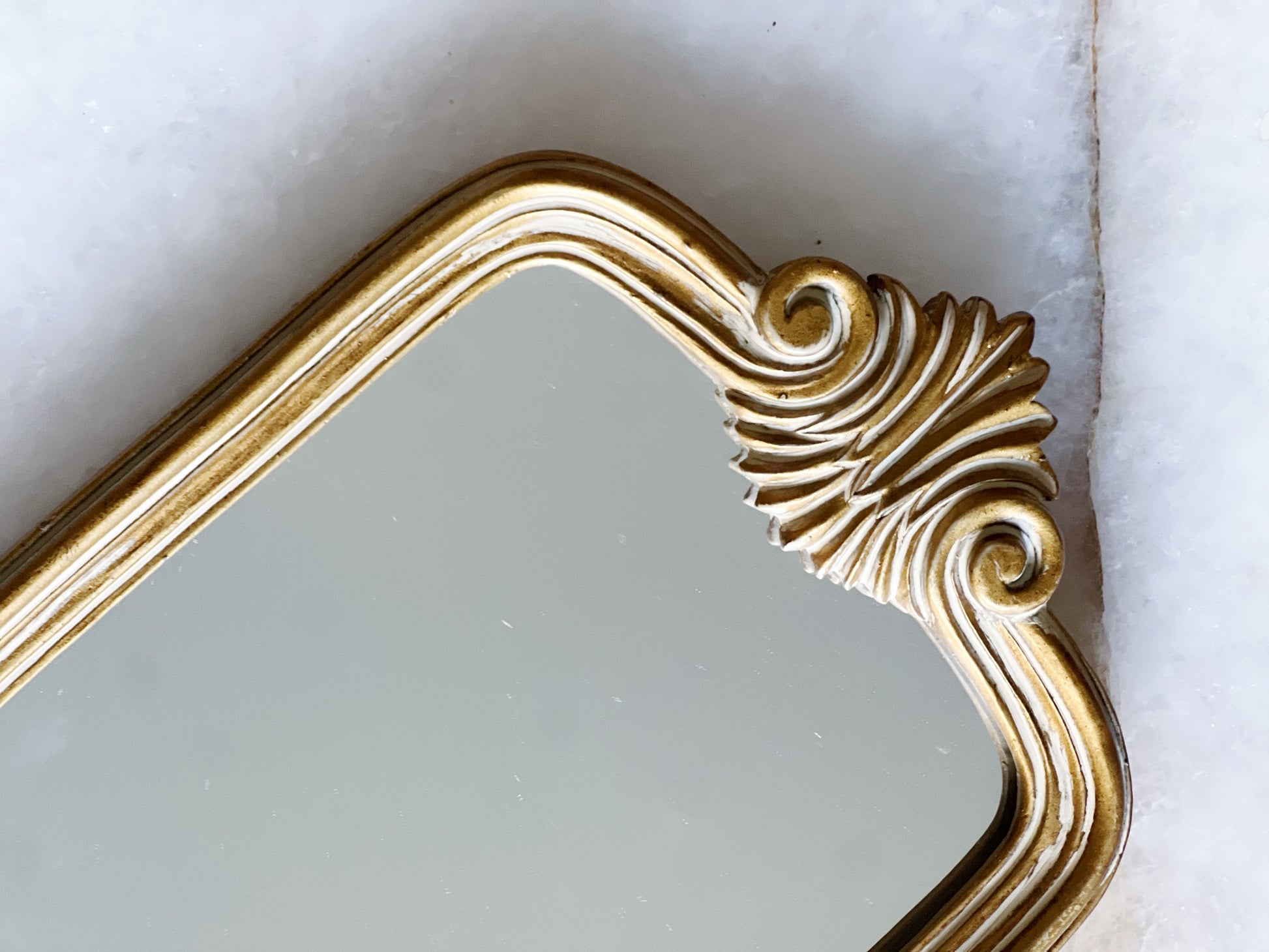 Small gold florentine mirror