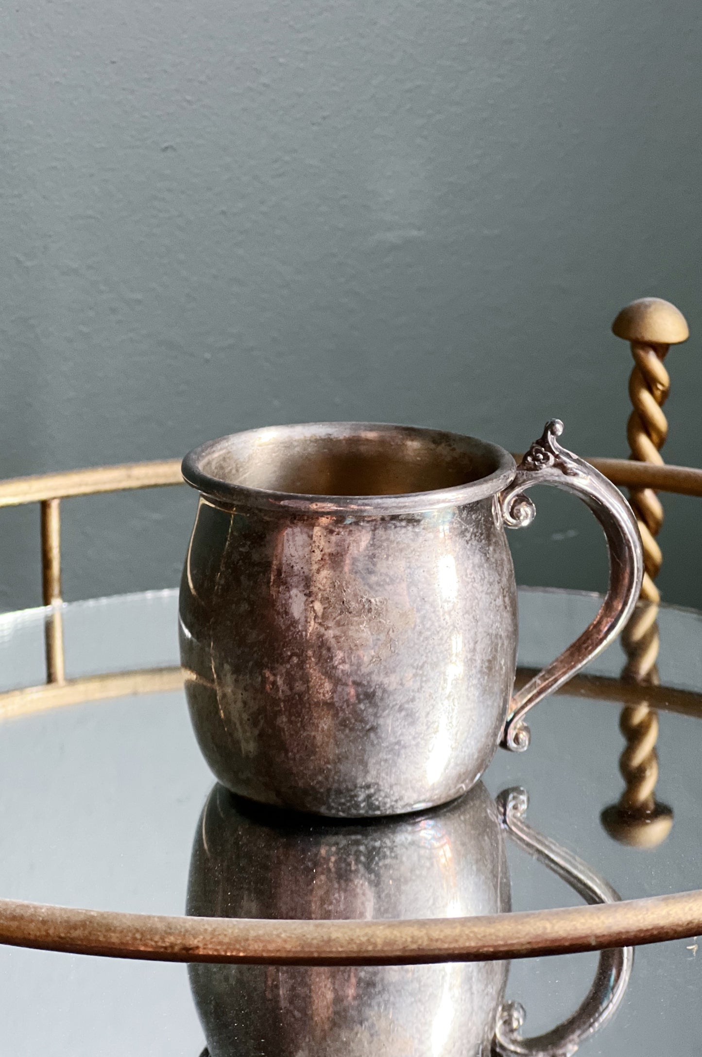 Set of vintage silver cocktail cups